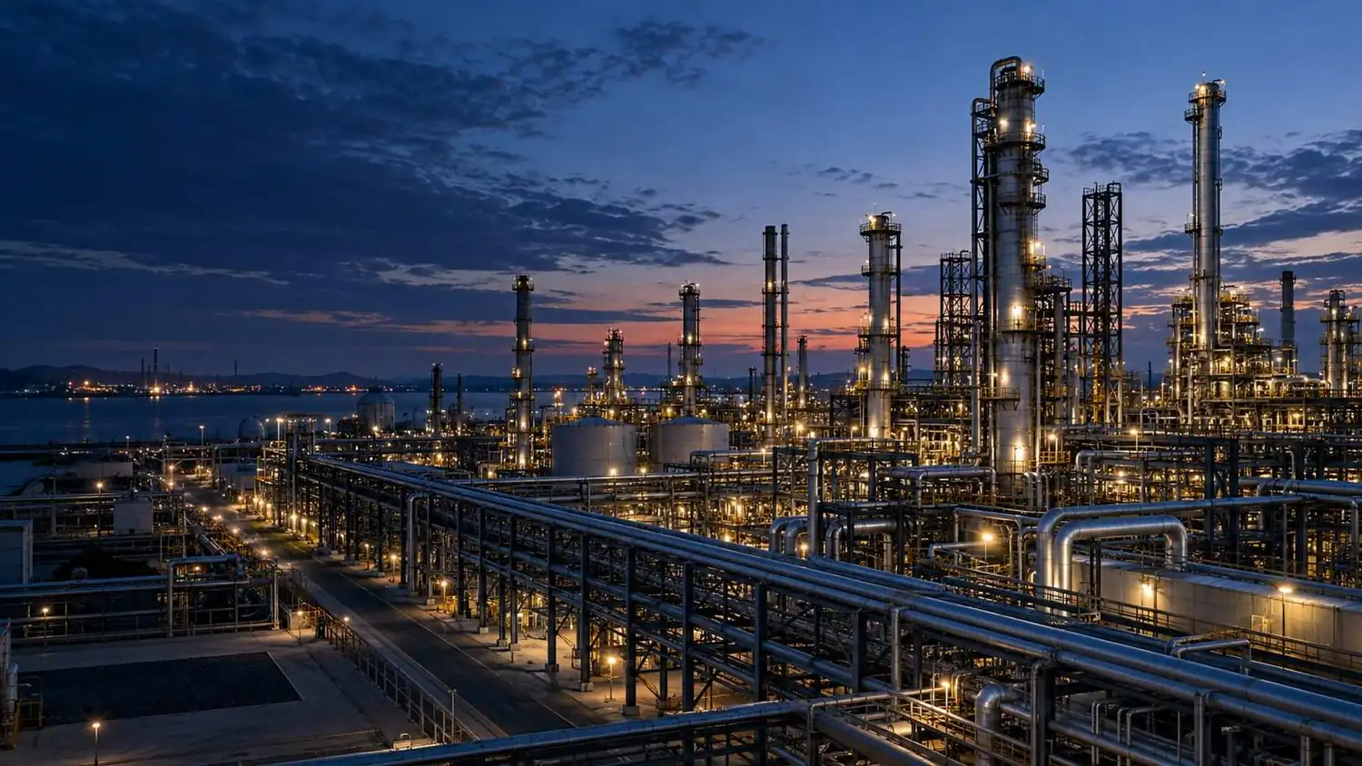 Industrial refinery and processing structures